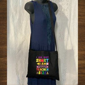 Preschool Teacher Canvas Cotton Crossbody Messenger Tote Bag